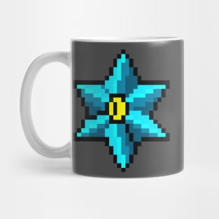 Pixel Art blue star Mug